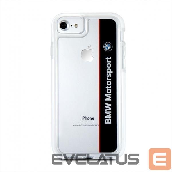 Чехол на заднюю панель BMW Etui hardcase BMW BMHCP7SPVNA iPhone 7 /8/SE 2020 / SE 2022 transparent navy SHOCKPROOF