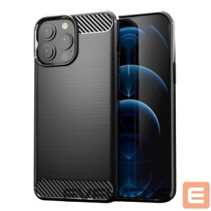 Чехол на заднюю панель Hurtel  Carbon Case Flexible Cover TPU Case for iPhone 13 Pro black 