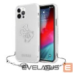 Чехол на заднюю панель Guess  Guess GUHCP12LKS4GSI iPhone 12 Pro Max 6.7" Transparent hardcase 4G Silver Charms Collection