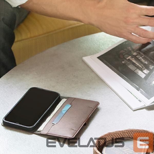 Чехол на заднюю панель UNIQ Uniq Journa case for iPhone 12 / iPhone 12 Pro - gray