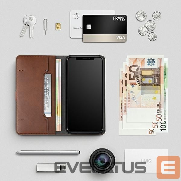 Чехол на заднюю панель UNIQ Uniq Journa case for iPhone 12 / iPhone 12 Pro - gray