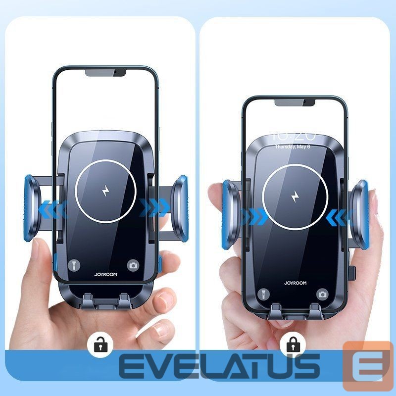 Авто зарядка Joyroom Joyroom car air vent holder Qi wireless charger 15W black (JR-ZS241)