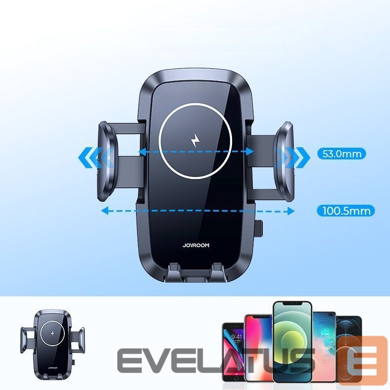 Авто зарядка Joyroom Joyroom car air vent holder Qi wireless charger 15W black (JR-ZS241)