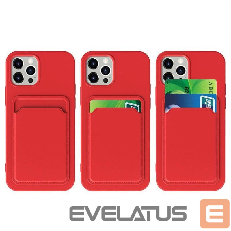 Чехол на заднюю панель Hurtel Card Case Silicone Wallet Case With Card Slot Documents For Samsung Galaxy S21 + 5G (S21 Plus 5G) Black