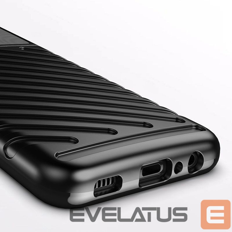 Чехол на заднюю панель Hurtel Thunder Case Flexible Tough Rugged Cover TPU Case for Samsung Galaxy A03s black
