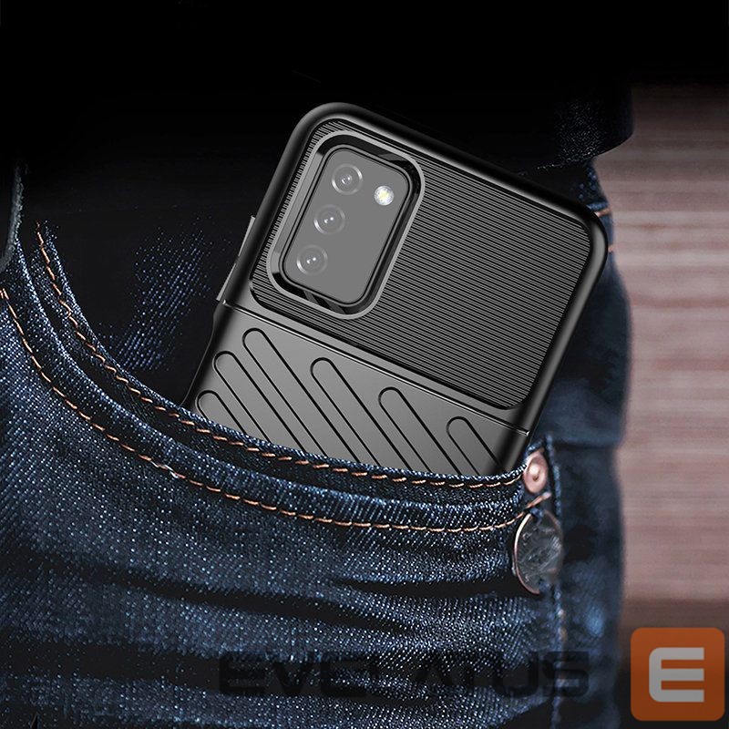 Чехол на заднюю панель Hurtel Thunder Case Flexible Tough Rugged Cover TPU Case for Samsung Galaxy A03s black