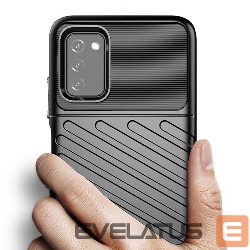 Чехол на заднюю панель Hurtel Thunder Case Flexible Tough Rugged Cover TPU Case for Samsung Galaxy A03s black