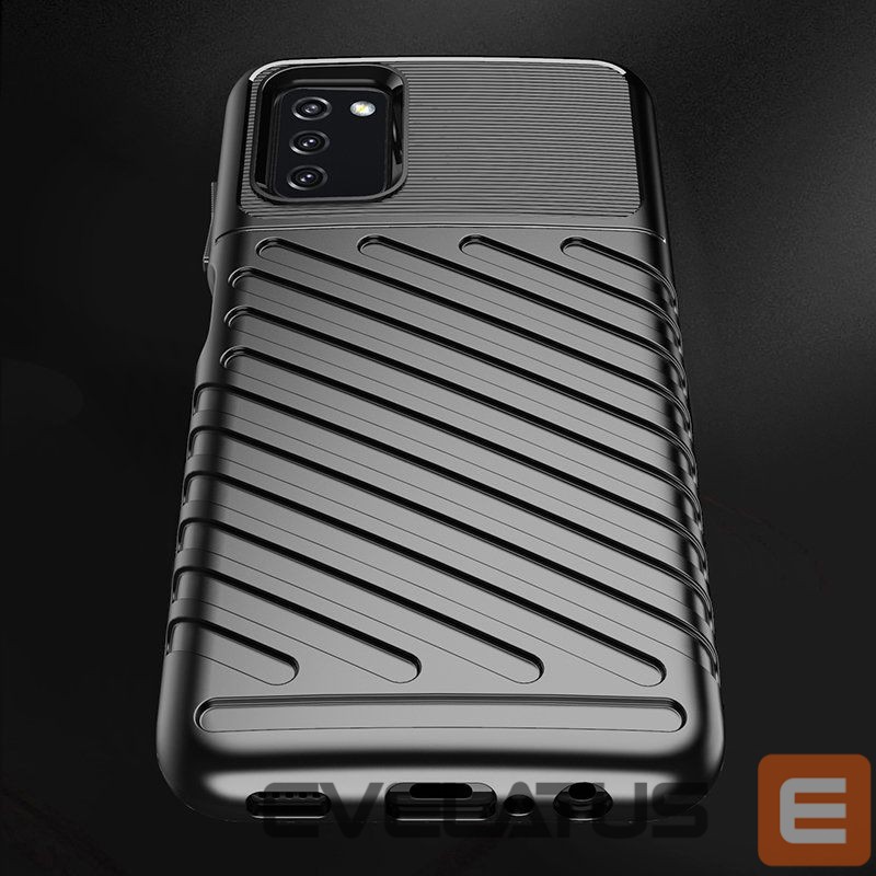 Чехол на заднюю панель Hurtel Thunder Case Flexible Tough Rugged Cover TPU Case for Samsung Galaxy A03s black