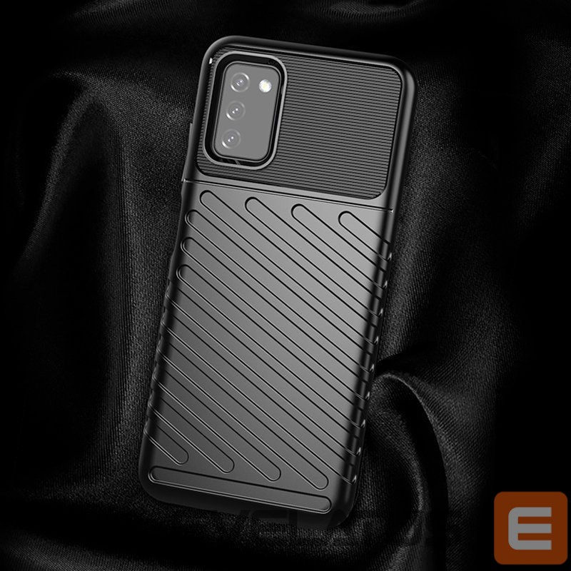 Чехол на заднюю панель Hurtel Thunder Case Flexible Tough Rugged Cover TPU Case for Samsung Galaxy A03s black