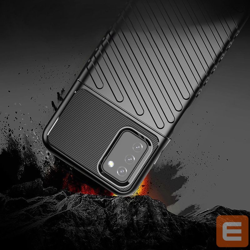 Чехол на заднюю панель Hurtel Thunder Case Flexible Tough Rugged Cover TPU Case for Samsung Galaxy A03s black