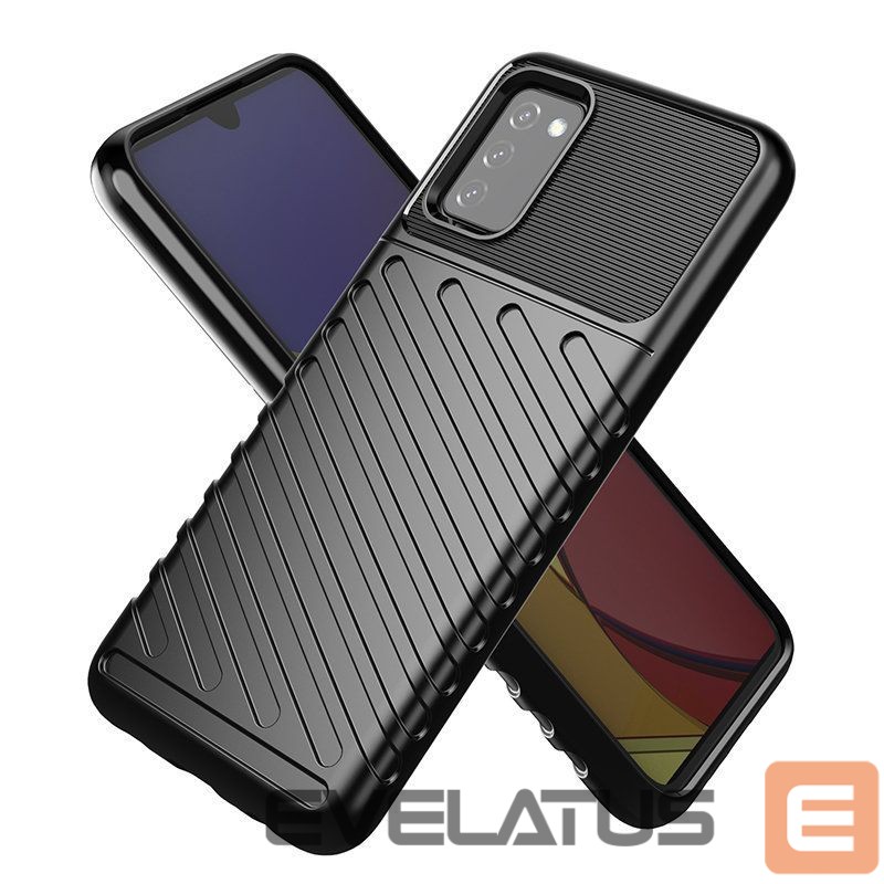 Чехол на заднюю панель Hurtel Thunder Case Flexible Tough Rugged Cover TPU Case for Samsung Galaxy A03s black