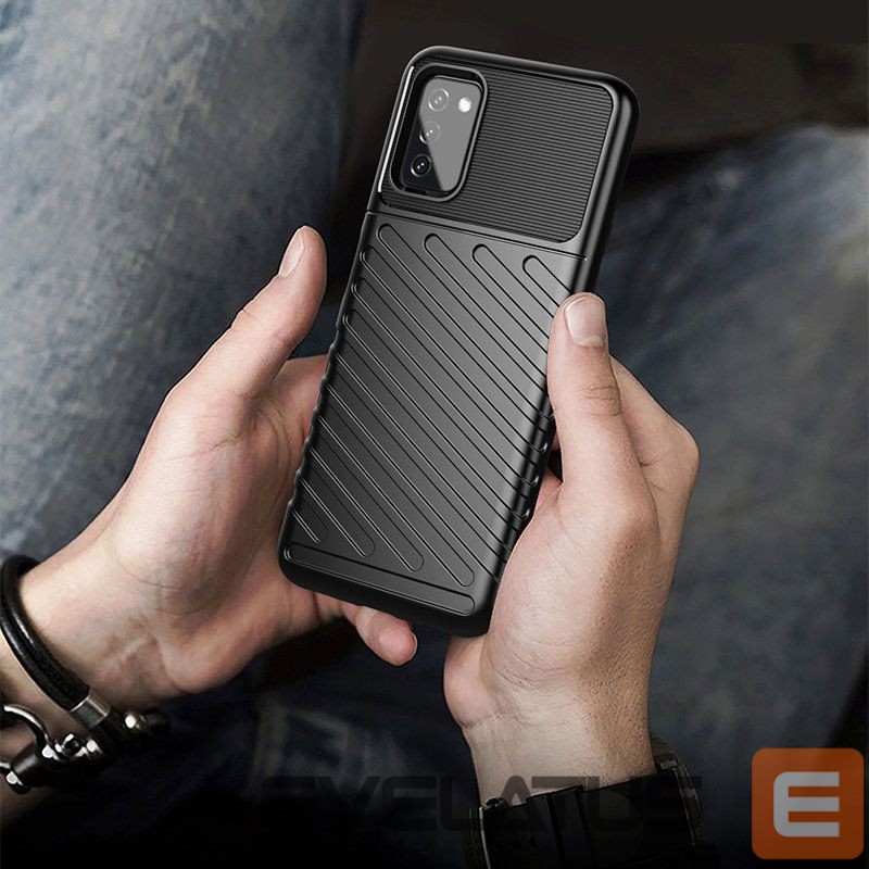 Чехол на заднюю панель Hurtel Thunder Case Flexible Tough Rugged Cover TPU Case for Samsung Galaxy A03s black