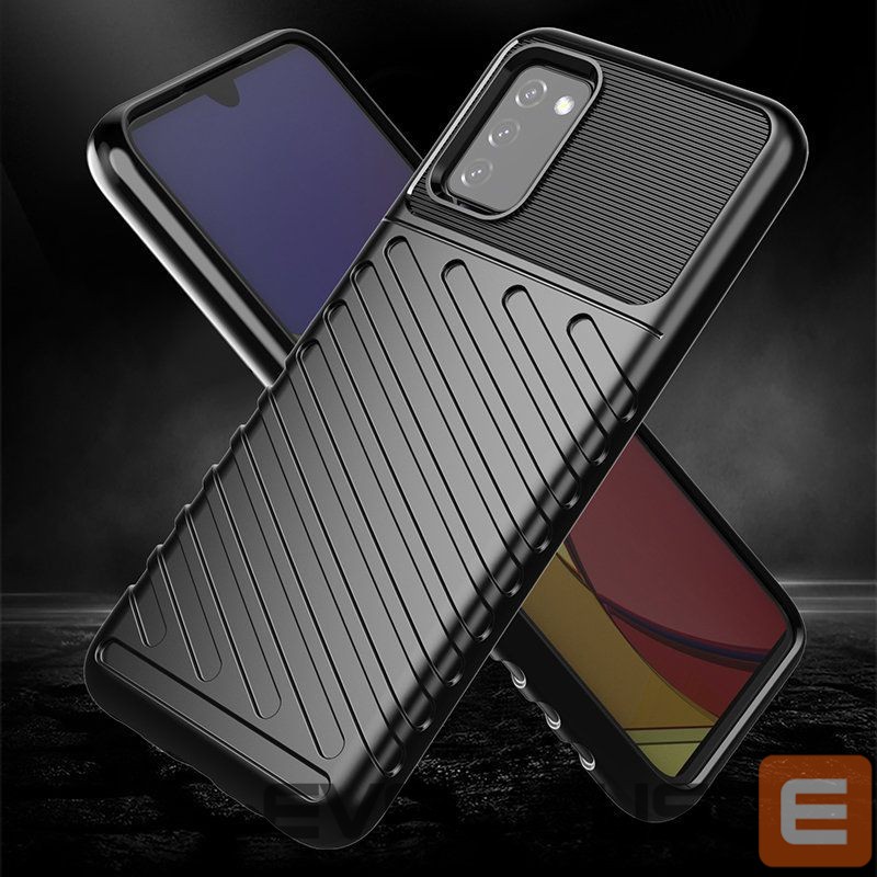 Чехол на заднюю панель Hurtel Thunder Case Flexible Tough Rugged Cover TPU Case for Samsung Galaxy A03s black