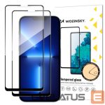 Защитное стекло Wozinsky  Wozinsky set of 2x super-strong Full Glue full screen tempered glass with Case Friendly frame iPhone 14 Max / 13 Pro Max black 