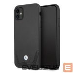 Чехол на заднюю панель BMW  BMW Leather Perforate Case for iPhone 11 / Xr - Black 