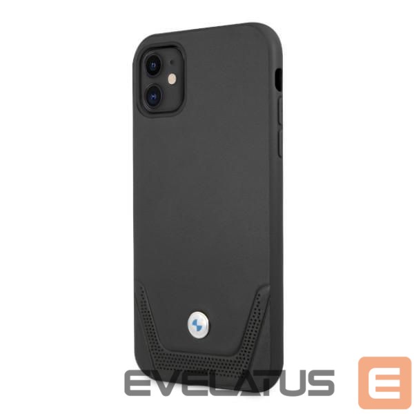 Чехол на заднюю панель BMW BMW Leather Perforate Case for iPhone 11 / Xr - Black