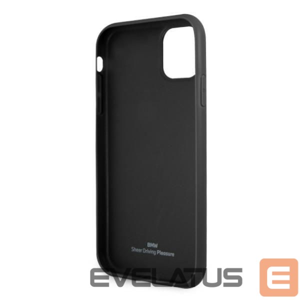 Чехол на заднюю панель BMW BMW Leather Perforate Case for iPhone 11 / Xr - Black