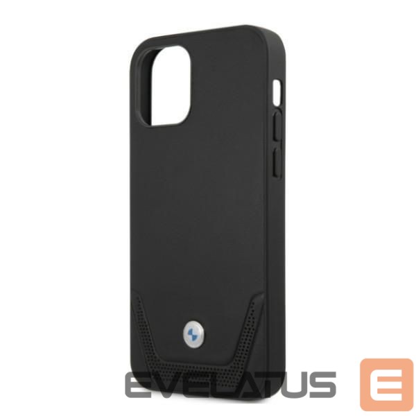 Чехол на заднюю панель BMW BMW Leather Perforate Case for iPhone 12 Pro Max - Black