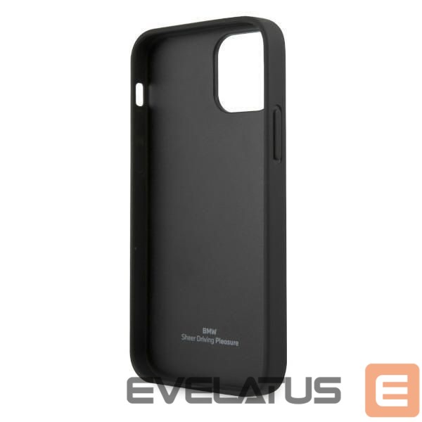 Чехол на заднюю панель BMW BMW Leather Perforate Case for iPhone 12 Pro Max - Black