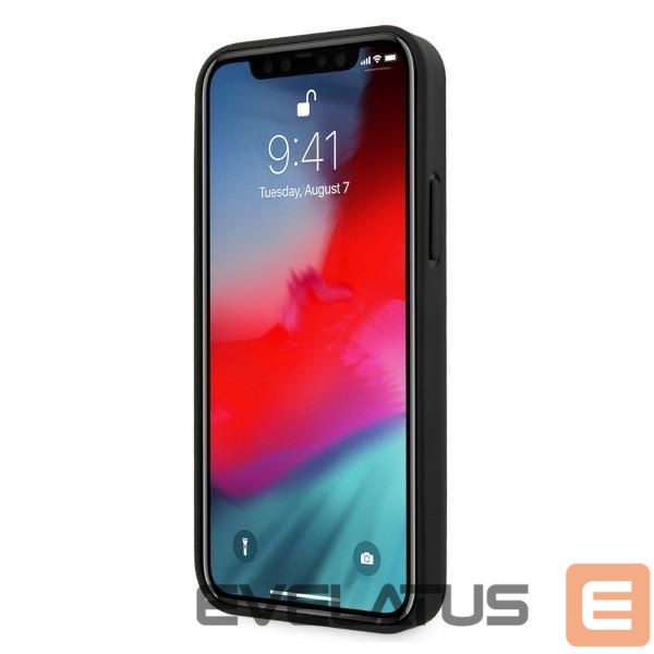 Чехол на заднюю панель BMW BMW Leather Perforate Case for iPhone 12 / iPhone 12 Pro - Black