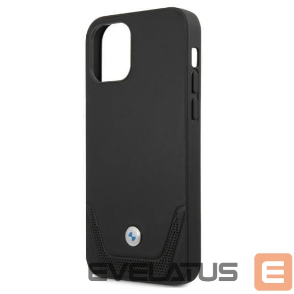 Чехол на заднюю панель BMW BMW Leather Perforate Case for iPhone 12 / iPhone 12 Pro - Black