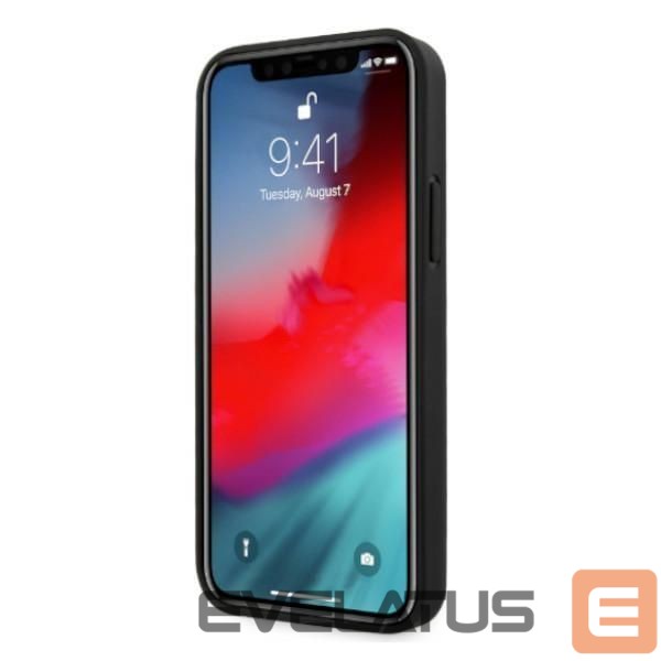 Чехол на заднюю панель Mercedes-Benz Mercedes Leather Perforated Area Case for iPhone 12 Pro Max - Black