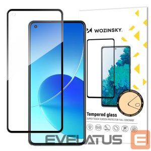 Защитное стекло Wozinsky  Wozinsky Tempered Glass Full Glue Super Tough Screen Protector Full Coveraged with Frame Case Friendly for Oppo Reno6 4G black 
