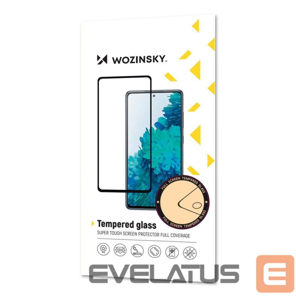 Защитное стекло Wozinsky Wozinsky Tempered Glass Full Glue Super Tough Screen Protector Full Coveraged with Frame Case Friendly for Oppo Reno6 4G black