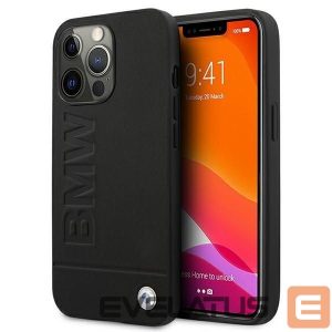 Чехол на заднюю панель BMW  BMW Signature Logo Imprint Case for iPhone 13 Pro Max - Black 