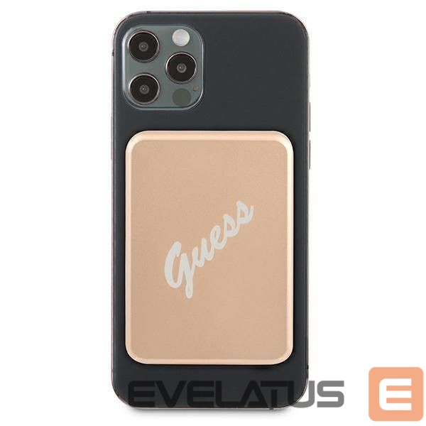 Внешний аккумулятор Guess Guess Inductive Power Bank 5W GUPBMSVSLG 3000mAh gold/gold MagSafe