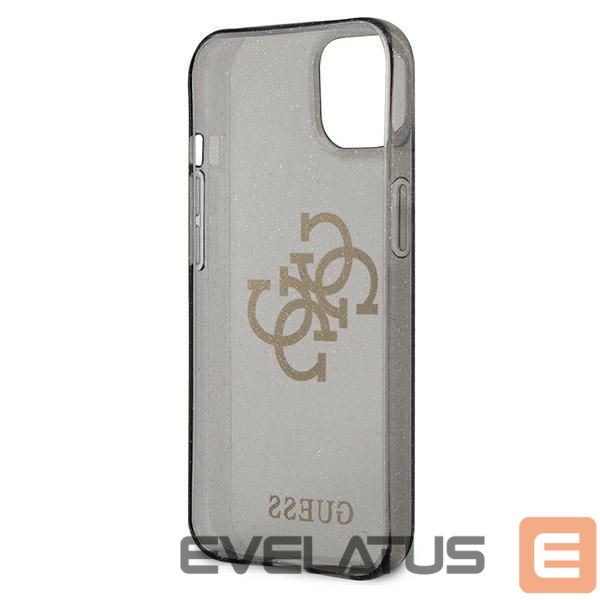 Чехол на заднюю панель Guess Guess GUHCP13SPCUGL4GBK iPhone 13 mini 5.4" black/black hard case Glitter 4G Big Logo