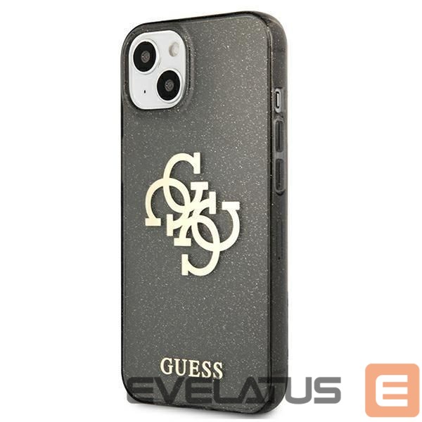 Чехол на заднюю панель Guess Guess GUHCP13SPCUGL4GBK iPhone 13 mini 5.4" black/black hard case Glitter 4G Big Logo