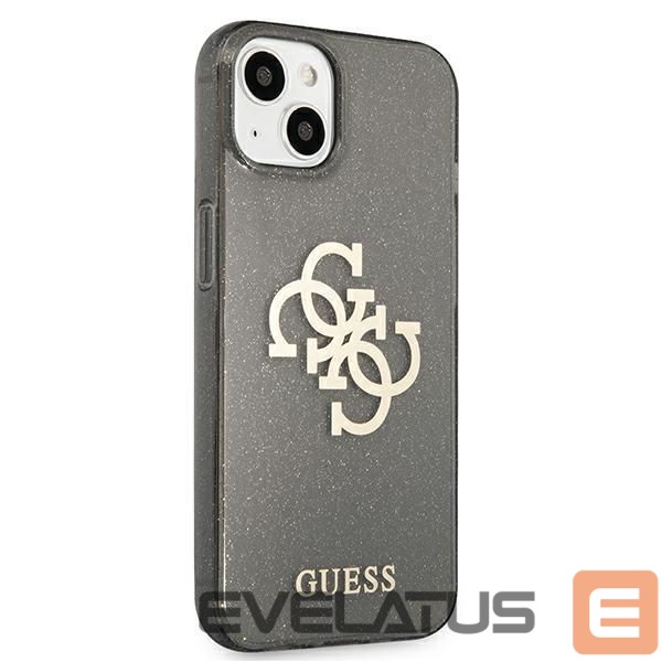 Чехол на заднюю панель Guess Guess GUHCP13SPCUGL4GBK iPhone 13 mini 5.4" black/black hard case Glitter 4G Big Logo