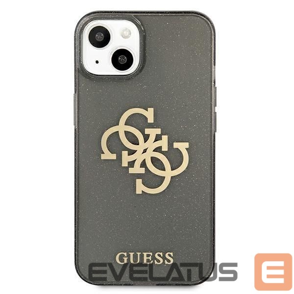 Чехол на заднюю панель Guess Guess GUHCP13SPCUGL4GBK iPhone 13 mini 5.4" black/black hard case Glitter 4G Big Logo