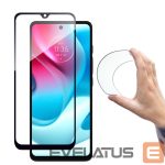 Защитное стекло Hurtel  Full Cover Flexi Nano Glass Film Tempered Glass with Moto G60s Frame 