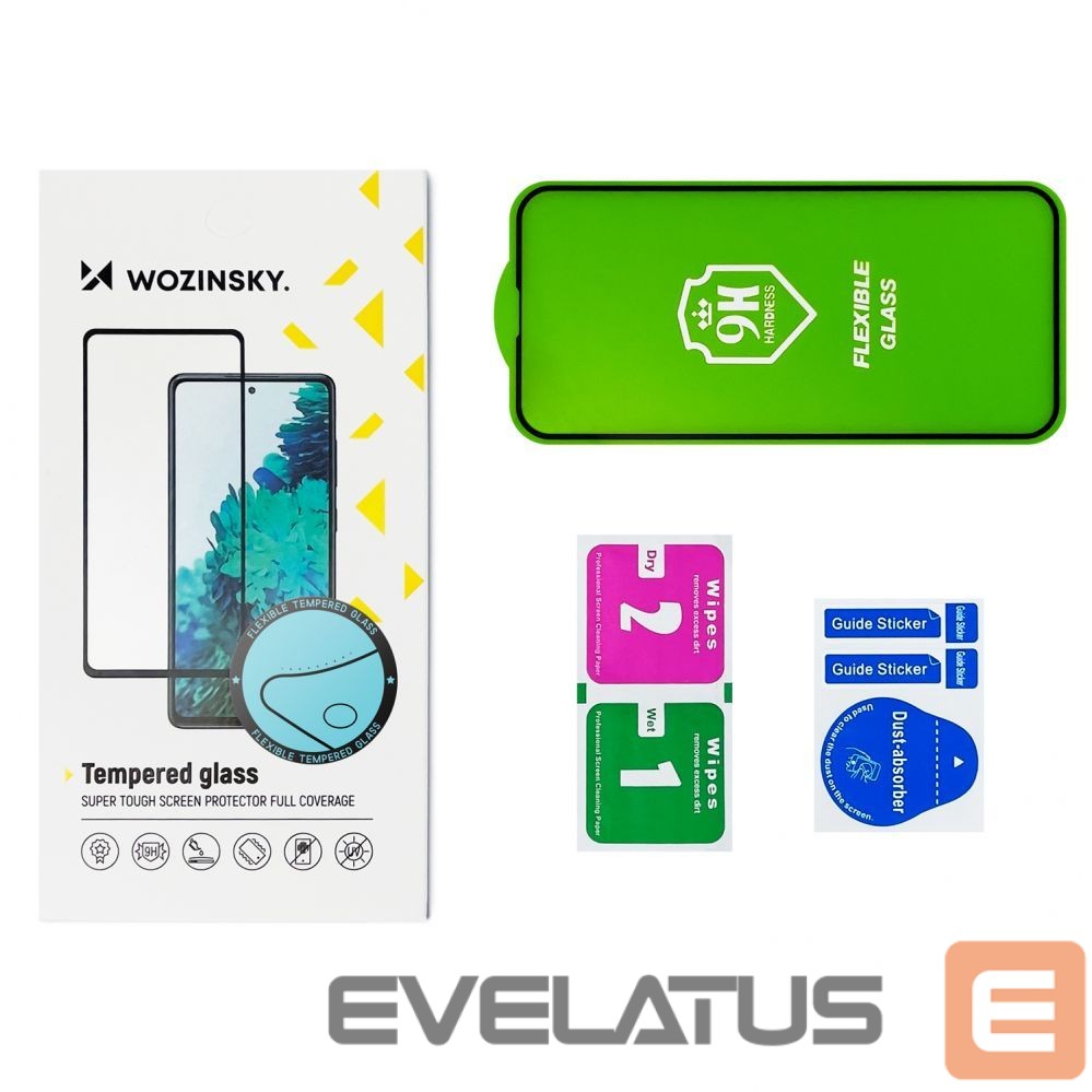 Защитное стекло Hurtel Full Cover Flexi Nano Glass Film Tempered Glass with Moto G60s Frame