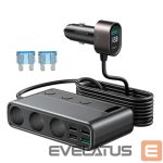 Адаптер Joyroom  Joyroom JR-CL06 9in1 car charger 154W 5x USB-A / USB-C / 3x cigarette lighter socket PD QC PPS - black 