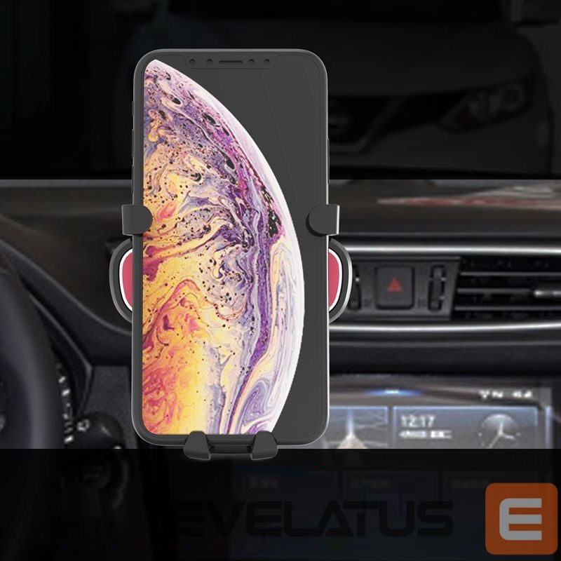 Авто держатель Hurtel Gravity smartphone car holder for air vent with air freshener black (YC06)