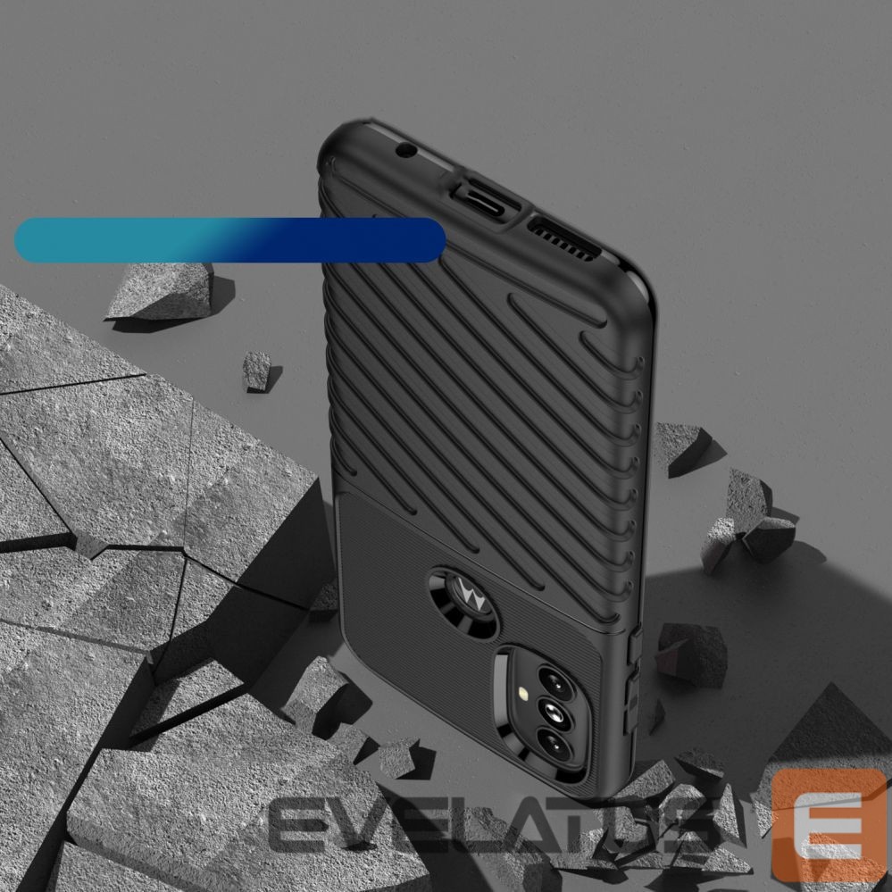 Чехол на заднюю панель Hurtel Thunder Case flexible armored cover for Motorola Moto G Power 2022 black