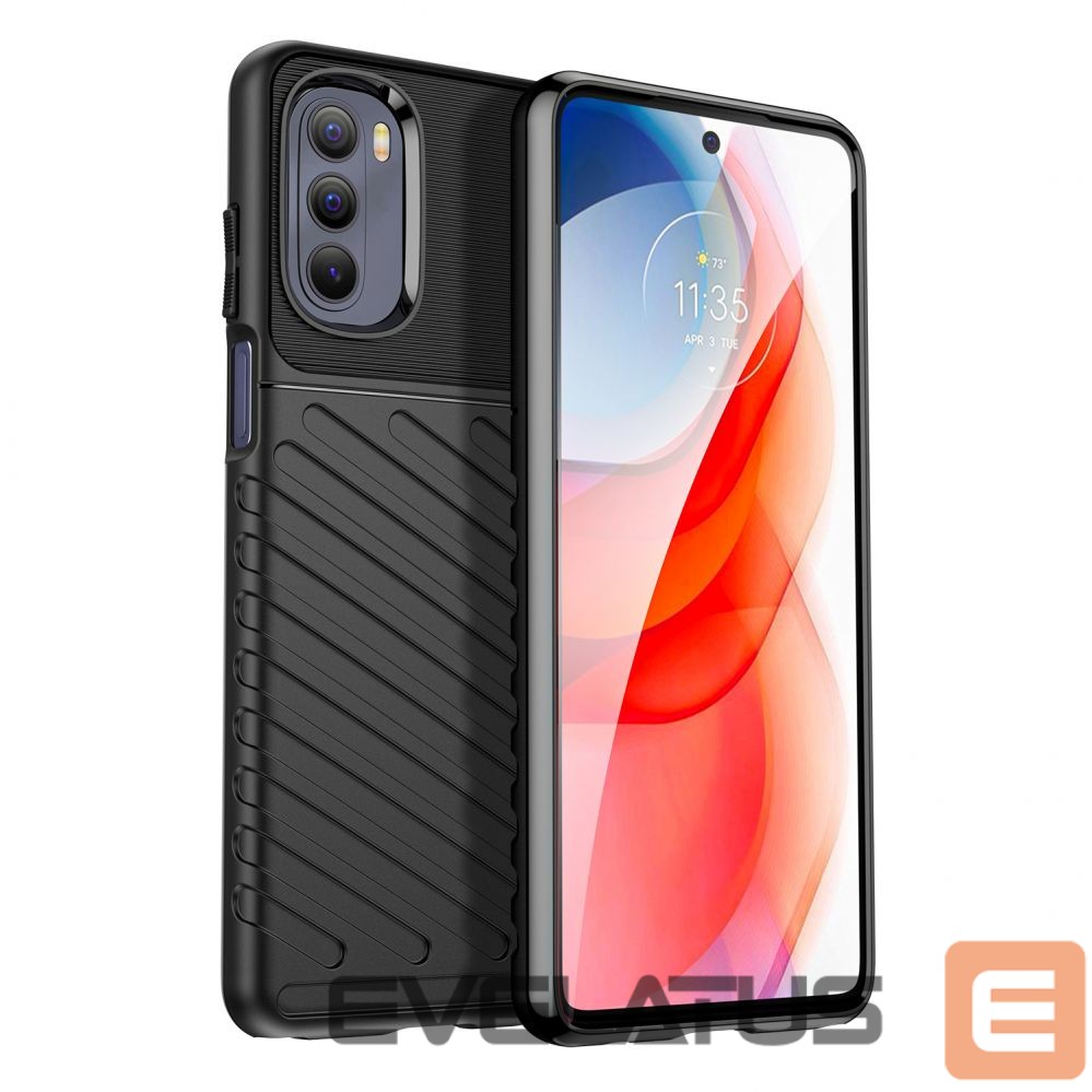 Чехол на заднюю панель Hurtel Thunder Case flexible armored cover for Motorola Moto G Stylus 2022 black