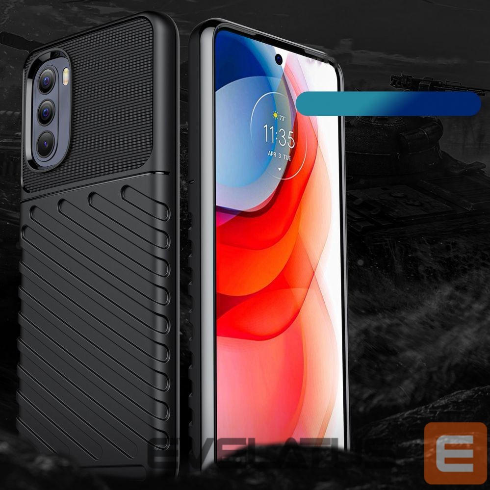 Чехол на заднюю панель Hurtel Thunder Case flexible armored cover for Motorola Moto G Stylus 2022 black