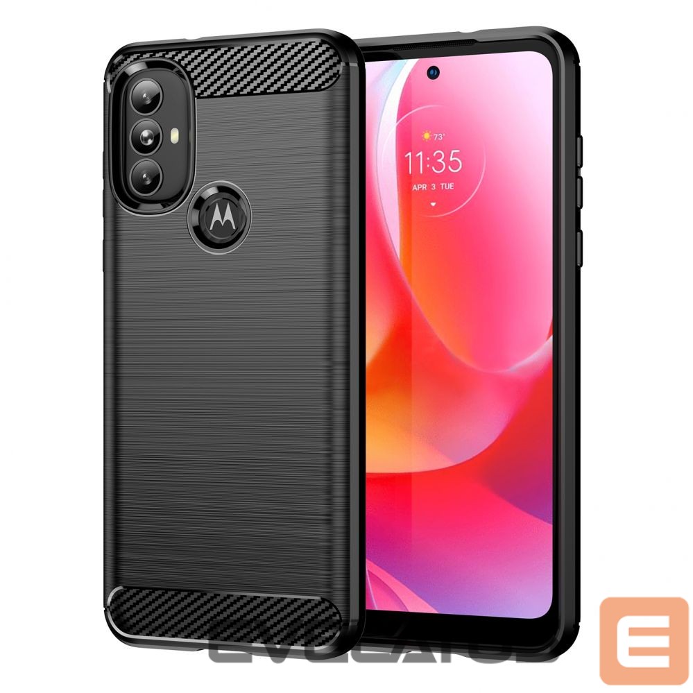 Чехол на заднюю панель Hurtel Carbon Case Flexible case cover Motorola Moto G Power 2022 black
