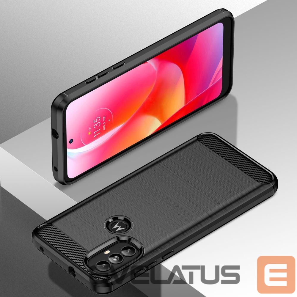 Чехол на заднюю панель Hurtel Carbon Case Flexible case cover Motorola Moto G Power 2022 black
