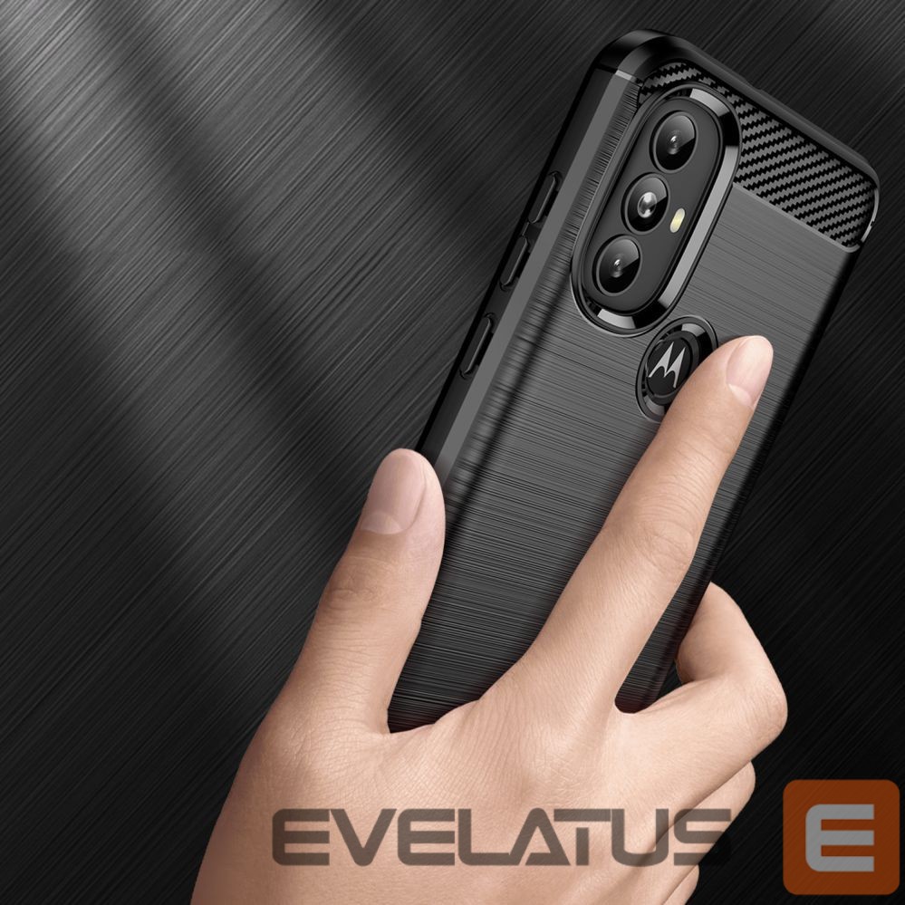 Чехол на заднюю панель Hurtel Carbon Case Flexible case cover Motorola Moto G Power 2022 black
