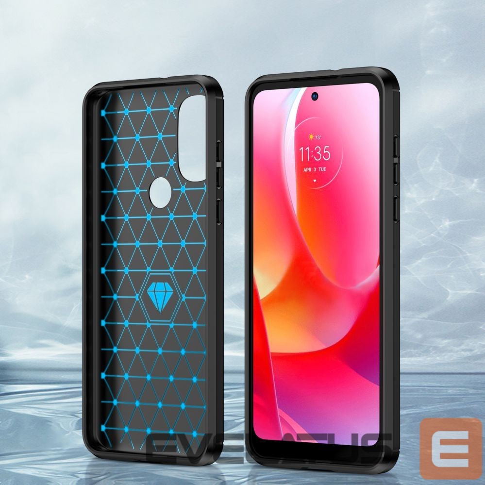 Чехол на заднюю панель Hurtel Carbon Case Flexible case cover Motorola Moto G Power 2022 black