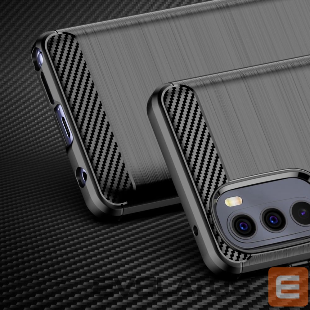Чехол на заднюю панель Hurtel Carbon Case flexible cover for Motorola Moto G Stylus 2022 black