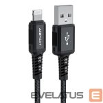 Кабель Acefast  Acefast MFI USB - Lightning cable 1.8m, 2.4A black (C4-02 A Black) 