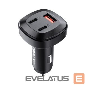 Адаптер Acefast  Acefast car charger 66W 2x USB Type C / USB, PPS, Power Delivery, Quick Charge 4.0, AFC, FCP, SCP black (B3 black) 