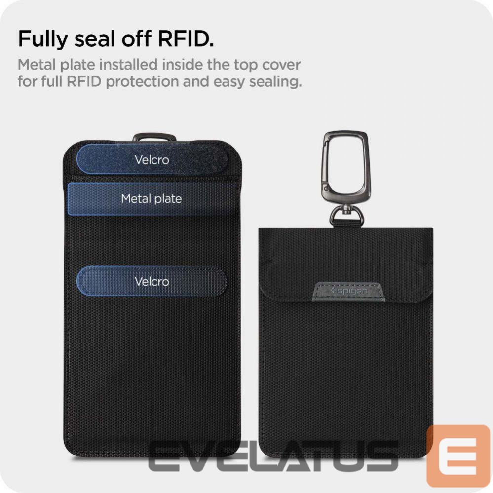 Чехол на заднюю панель Spigen Anti-theft Spigen Pouch Keyless RFID Signal Blocker - black