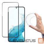 Защитное стекло Wozinsky - Wozinsky Full Cover Flexi Nano Glass Film Tempered Glass With Frame For Samsung Galaxy S22 + (S22 Plus) Transparent 